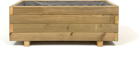 Woodware Ζαρντινιέρα Ξύλινη Μπεζ 90x40x32εκ.