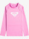 Roxy Whole Hearted Kids Swimwear Long Sleeve Shirt Pink