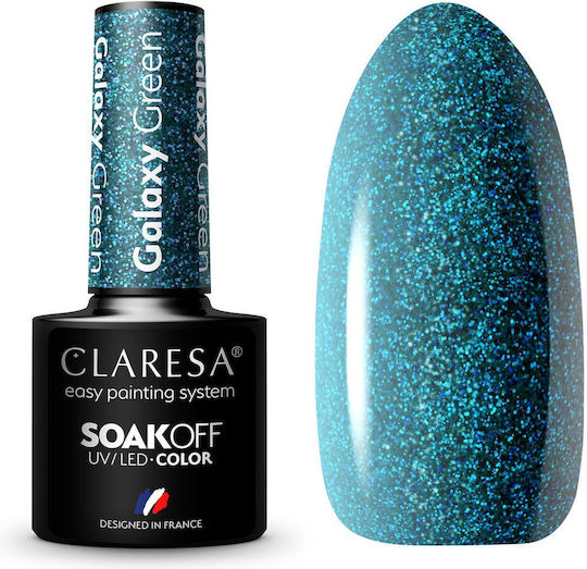 Claresa Galaxy Green Gel Nail Polish 5ml