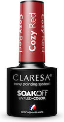 Claresa Soak Off Uv Led Цвят Уютно Червено 5мл