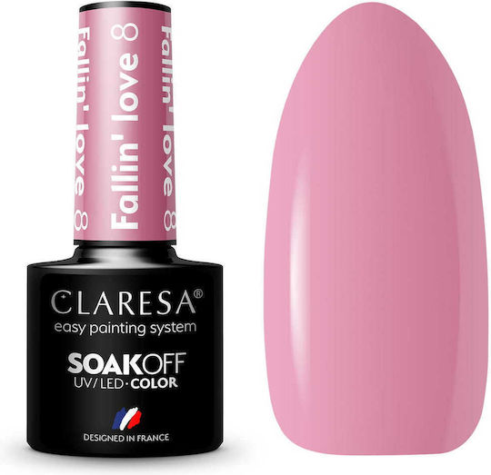 Claresa Fallin"love Ημιμόνιμο Βερνίκι Νυχιών Fallin' Love 8 5ml
