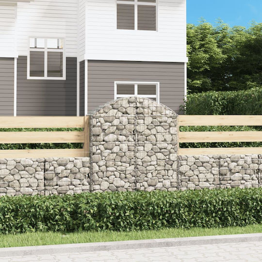 vidaXL Кутия Gabin за Ограда на Градина от Стомана 100x30x120бр 1бр Сребрист