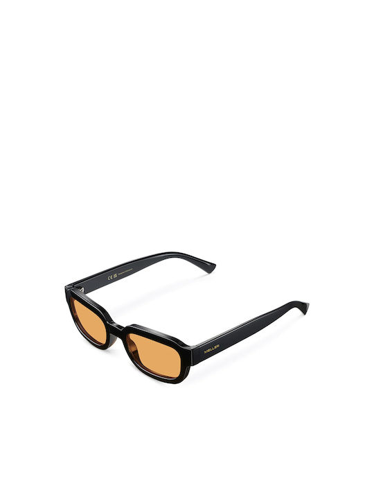 Meller Jamil Sunglasses with Black Orange Plastic Frame and Orange Polarized Lens JA-TUTORANGE