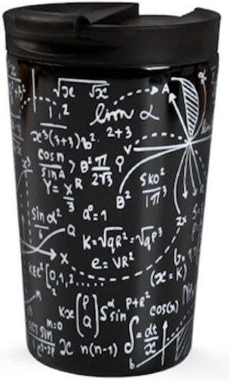 Total Gift Math Ποτήρι Θερμός Ανοξείδωτο BPA Free 260ml Μαύρο