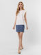 Vero Moda Women's Summer Blouse Cotton Sleeveless White