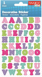 Tanex Aufkleber Alphabet 54Stücke Tanex Aufkleber Alphabet 54Stücke