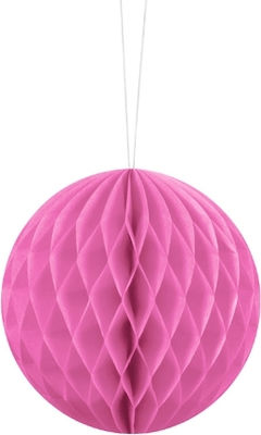 Minge de atârnat din hârtie Honeycomb Fuchsia 1 buc.