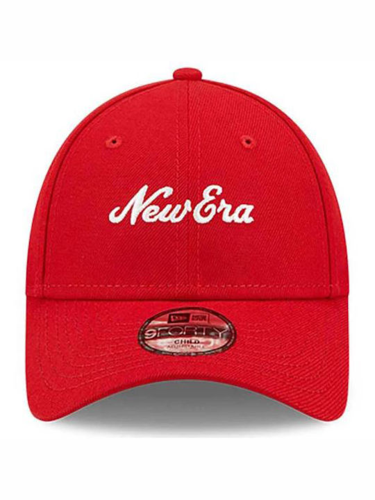 New Era Παιδικό Καπέλο Jockey Υφασμάτινο Κόκκινο