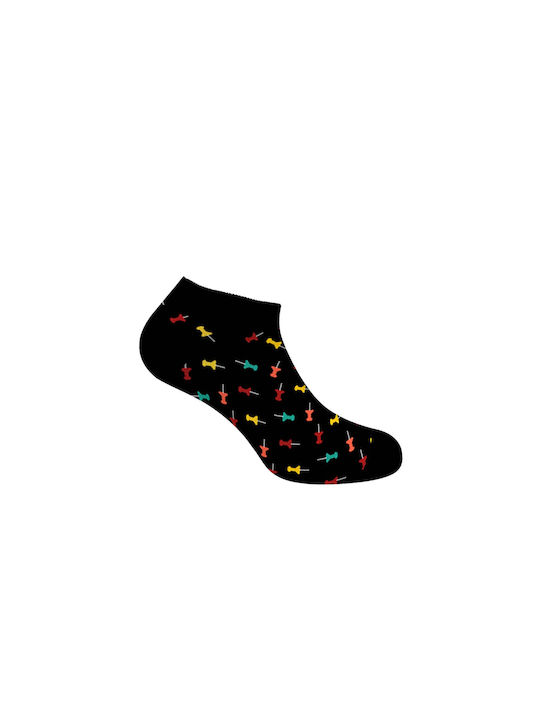 Walk Men's Patterned Socks Black