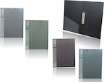 BINDER WITH GRIP AND CONFERENCE SLEEVE MADE OF PP WITH DATA BANK A4 METALLIC COLOURS