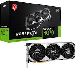 MSI GeForce RTX 4070 12GB GDDR6X Ventus 3X 12G OC Placă Grafică