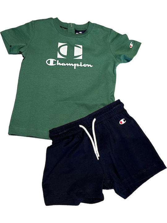 Champion Комплект Лято 2бр Зелен