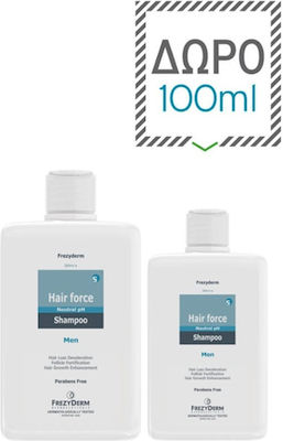 Frezyderm Hair Force Men Σαμπουάν για Όλους τους Τύπους Μαλλιών (2x150ml) 300ml