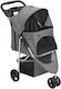 vidaXL Dog/Cat Carrying Gray Stroller for 15kg Pets L98xW46xH98cm
