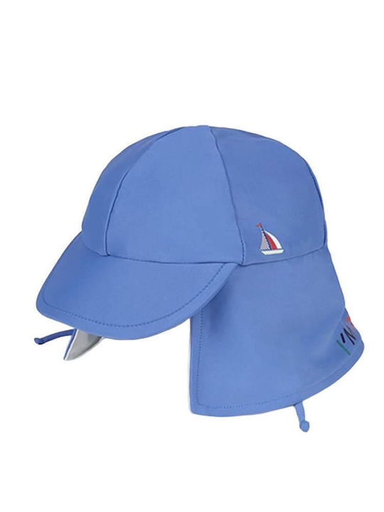 Mayoral Kids' Hat Fabric Sunscreen Light Blue
