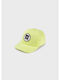 Mayoral Kids' Hat Jockey Fabric Yellow