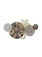 Ankor Wall Decor Flower Grey Made of Metal 90.8x6.4x49.5cm
