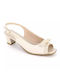 B-Soft Peep Toe White Medium Heels 41_1955-84