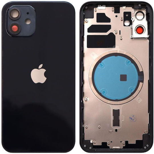 Replacement Back Cover 1110321040151 Black for iPhone 12