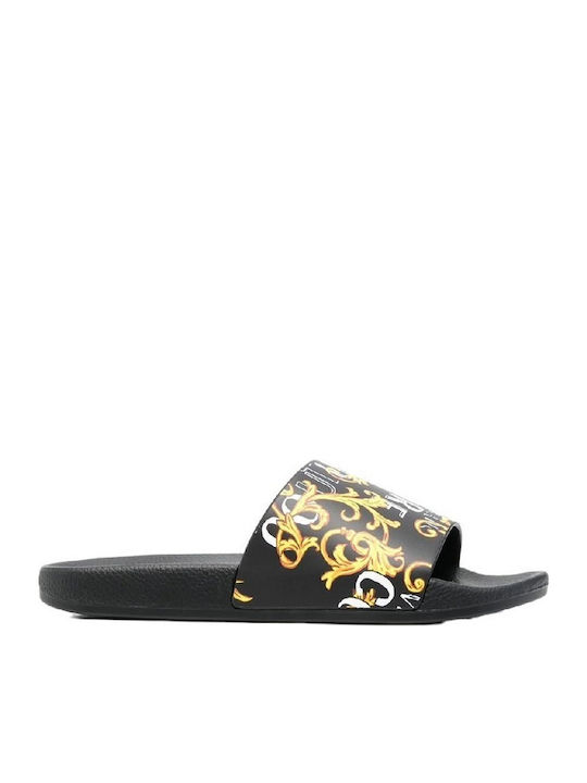 Versace Slides în Culoare Negră