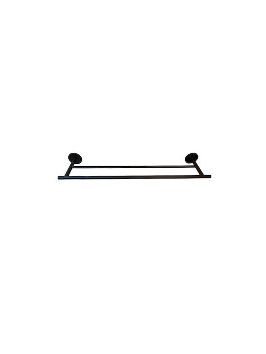 Viospiral Single Wall-Mounted Bathroom Rail Black