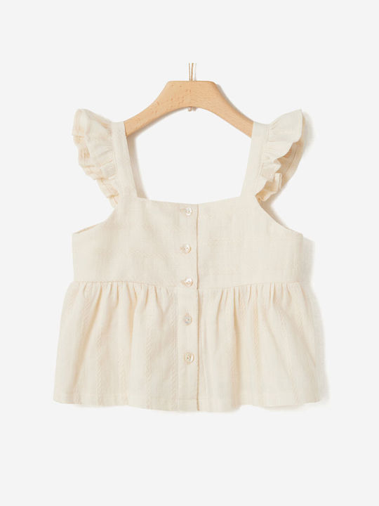 Yell Oh! Kids Blouse Sleeveless Ecru