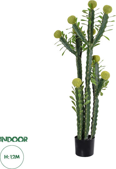 Künstlicher Baum für den Außenbereich Kaktus Grün 120cm 2Stück GloboStar
