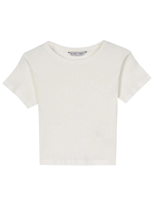 Tiffosi Kids Blouse Short Sleeve White Andromeda