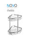Viospiral Novo Dalida Wall-mounted Sponge Holder Metallic Silver