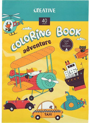 Creative Adventure Coloring Book 40 Sheets