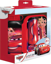 Must Disney Cars Πλαστικό Παιδικό Σετ Φαγητού Κόκκινο