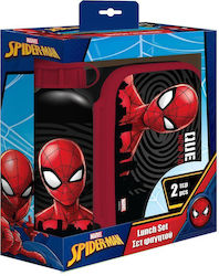 Must Spiderman Plastik Kinder Lunchset Mehrfarbig