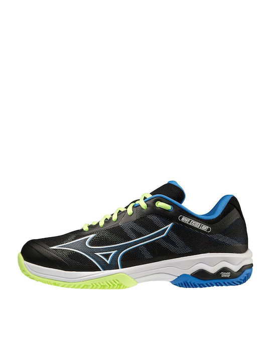 Mizuno Wave Exceed Light CC Ανδρικά Παπούτσια Τένις για Χωμάτινα Γήπεδα Black / Neo Lime / Super Sonic