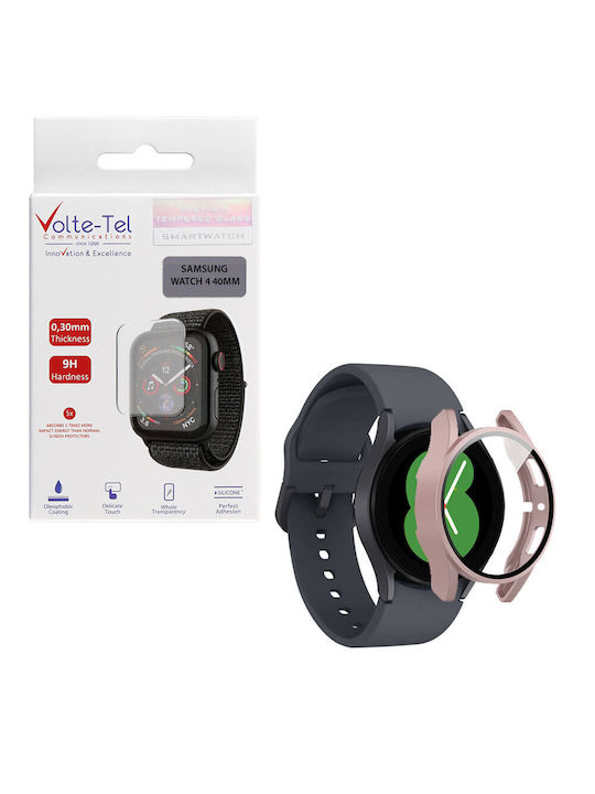 Volte-Tel Full Face Tempered Glass for the Galaxy Watch 4 40mm 1pcs 8325861 Gold