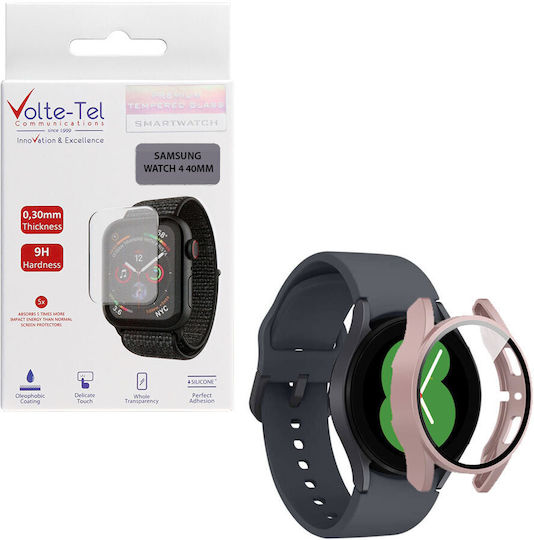 Volte-Tel Vollflächig gehärtetes Glas für das Galaxy Watch 4 40mm 1Stück 8325861 Gold