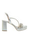 Leather Sandals with Strass Moon