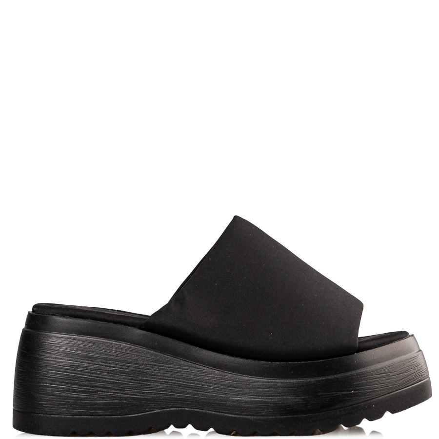 Envie Shoes Women's Synthetic Leather Platform Wedge Sandals Black