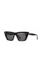 Celine Edge Women's Sunglasses with Black Plastic Frame and Gray Lens CL40187I 01A