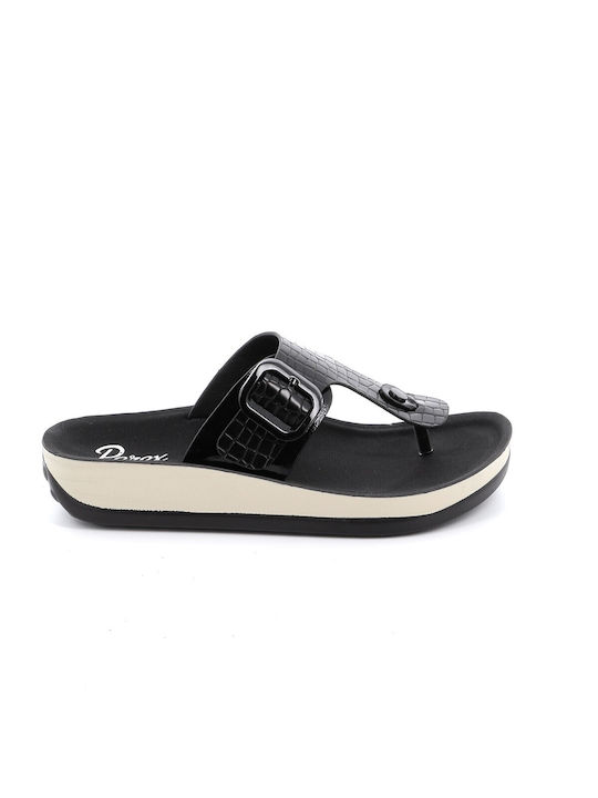 Parex Frauen Flip Flops in Schwarz Farbe