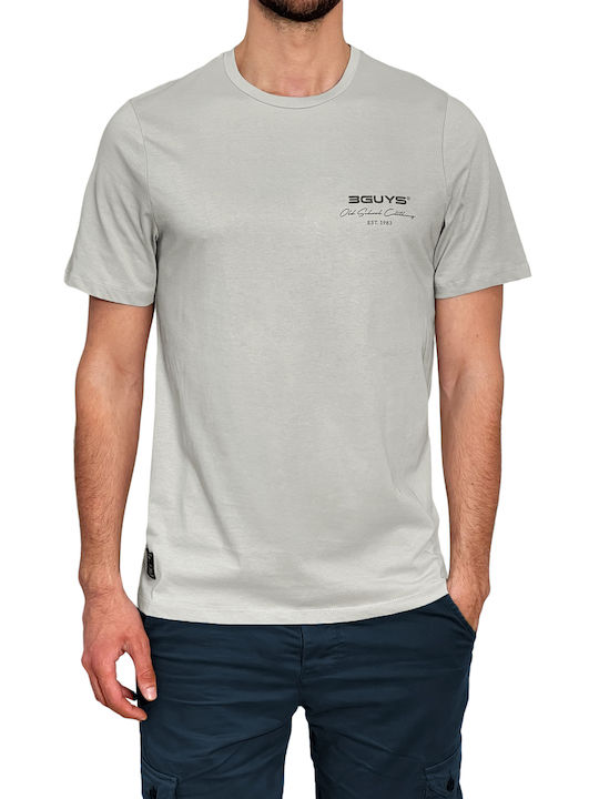 3Guys Herren T-Shirt Kurzarm Gray