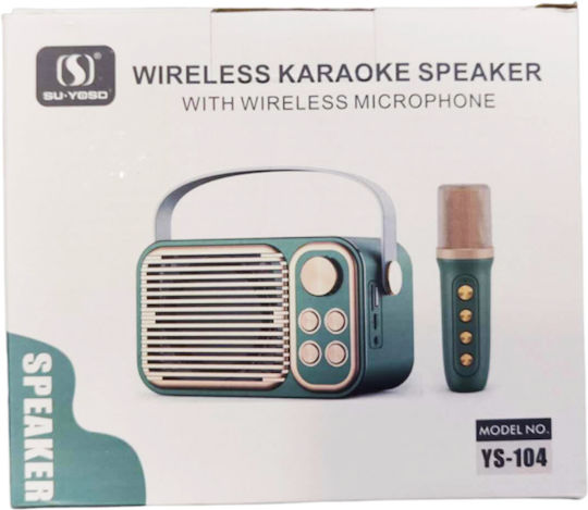 Karaoke Lautsprecher mit Kabellosem Mikrofon WY-YS104 CYYS104 Grüne