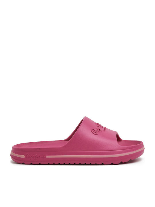 Beash Slide Frauen Flip Flops in Fuchsie Farbe
