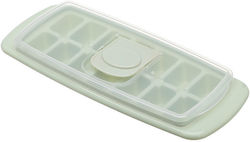 Estia Plastic Ice Cube Tray Rectangular 14 Slots with Lid Green 01-15053