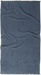 Nef-Nef Blue World Beach Towel with Fringes Blue 180x100cm