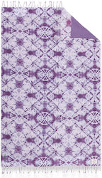 Nef-Nef Brilliant Purple Πετσέτα Θαλάσσης με Κρόσσια Μωβ 170x90εκ.