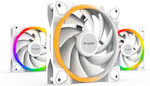 Be Quiet Light Wings High Speed Case Fan 120mm με ARGB Φωτισμό και Σύνδεση 4-Pin PWM 3τμχ Λευκό