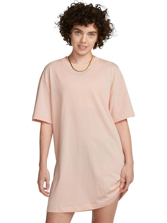 beige nike dress Nike Sportswear Women's Short-Sleeve Midi Dress main image 0