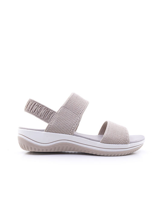 Anatomic Women's Fabric Platform Shoes Beige 8-28769-20 400