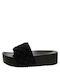 La Coquette Women's Platform Wedge Sandals Black