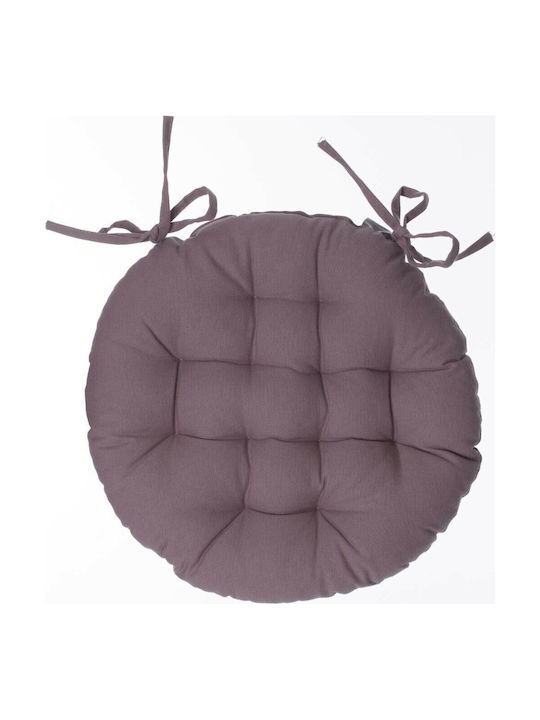 Atmosphera Μαξιλάρι Καρέκλας Κήπου Στρογγυλό Taupe 38x38εκ.